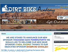 Tablet Screenshot of dirtbikeacademy.com